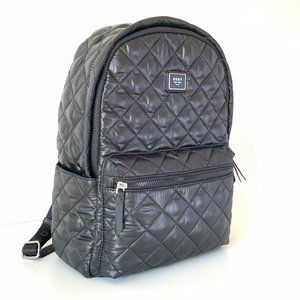 DKNY Maya Backpack Quilted Nylon Black w Straps